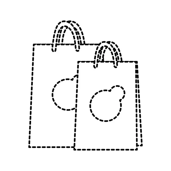 Diseño de bolsa de compras — Vector de stock