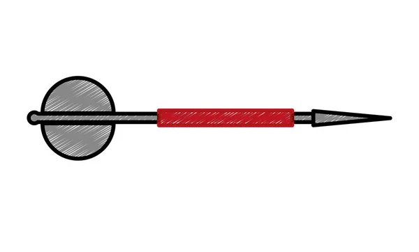 Progettazione dardo isolato — Vettoriale Stock