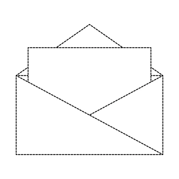 Conception d'enveloppe isolée — Image vectorielle