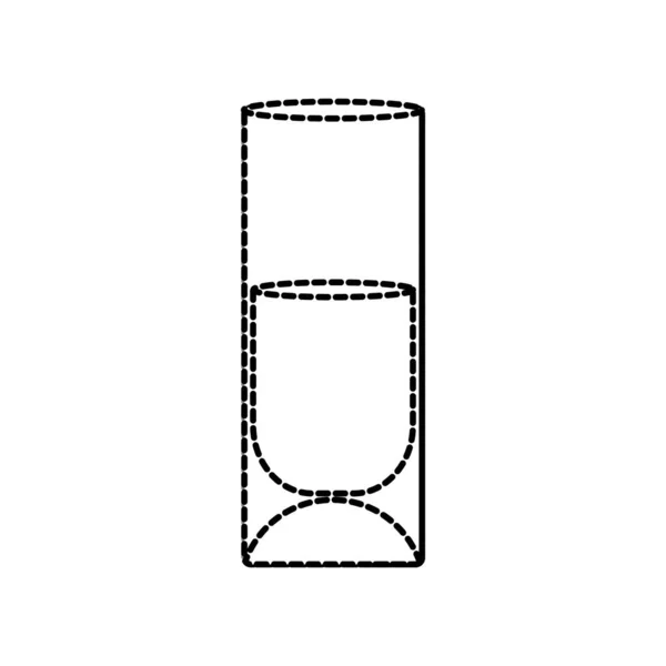 Schuss Von Alkohol Und Glas Thema Isoliert Design Vektor Illustration — Stockvektor