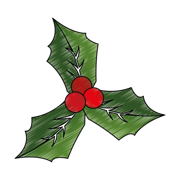 Design de flores de Natal — Vetor de Stock