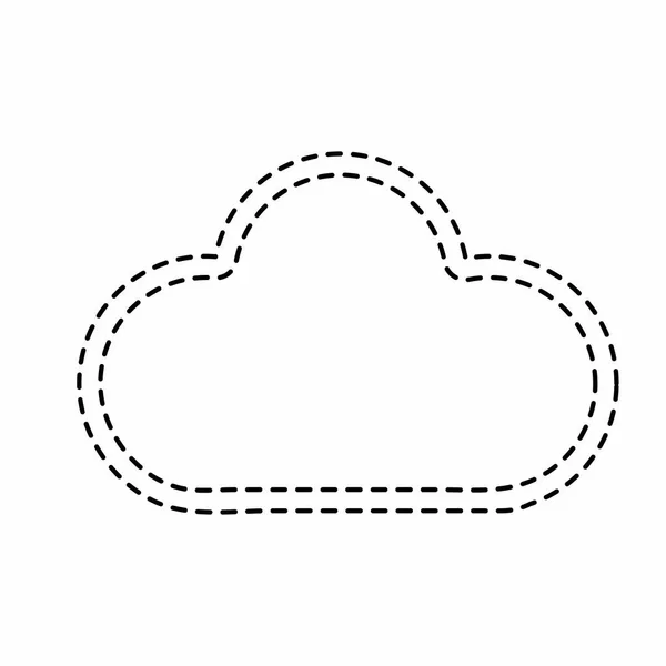Design cloud isolato — Vettoriale Stock