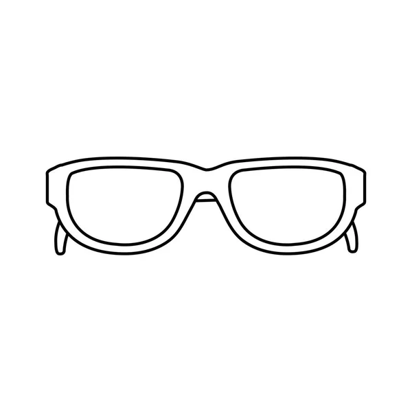 Конструкція ізольованих окуляри — стоковий вектор