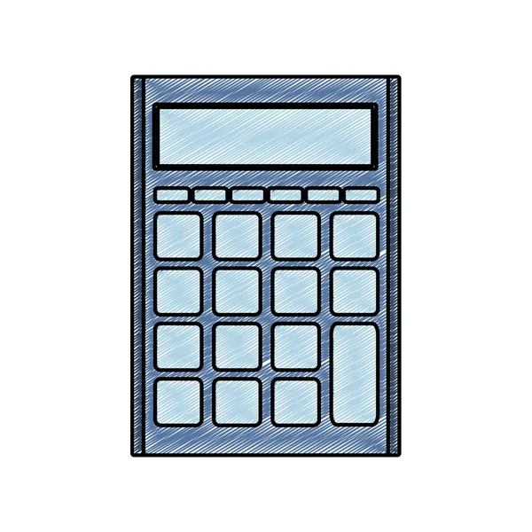 Calcolatrice finanziaria grattugiata ai dati dell'economia aziendale — Vettoriale Stock