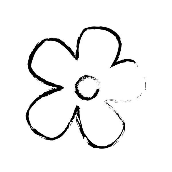 Isolierte Blumengestaltung — Stockvektor