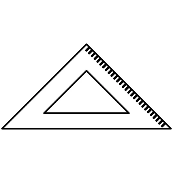 Isolierte Linealkonstruktion — Stockvektor