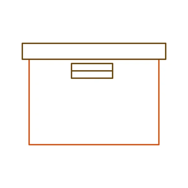 Isolierte Box-Konstruktion — Stockvektor