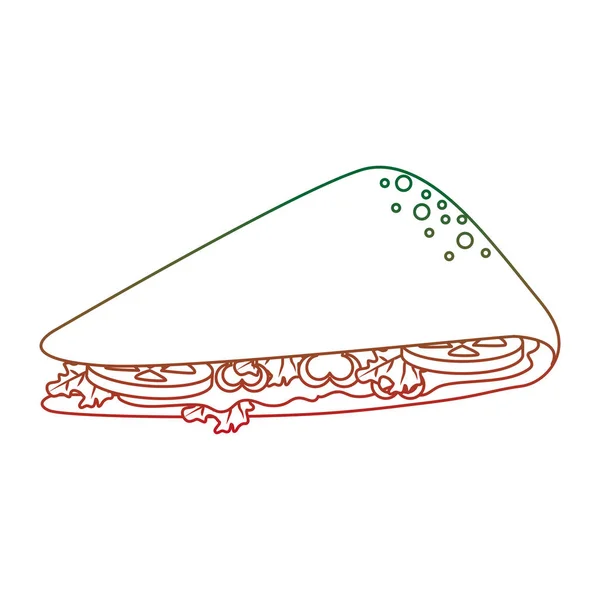 Απομονωμένη quesadilla σχεδιασμού — Διανυσματικό Αρχείο