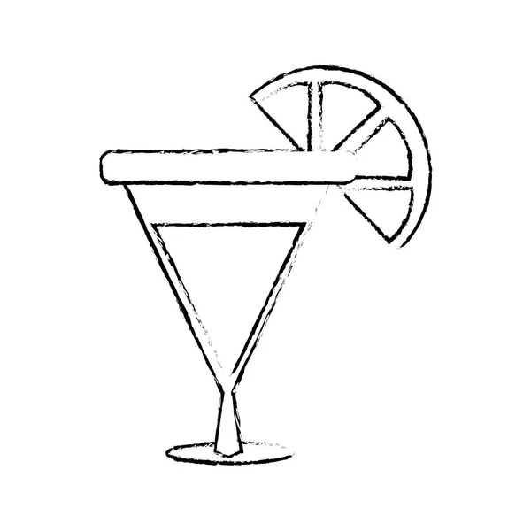 Koktél Alkohol Ital Üveg Téma Elszigetelt Design Vektor Illusztráció — Stock Vector