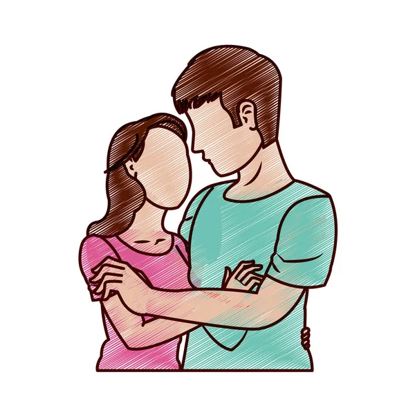 Diseño de mujer y hombre — Vector de stock