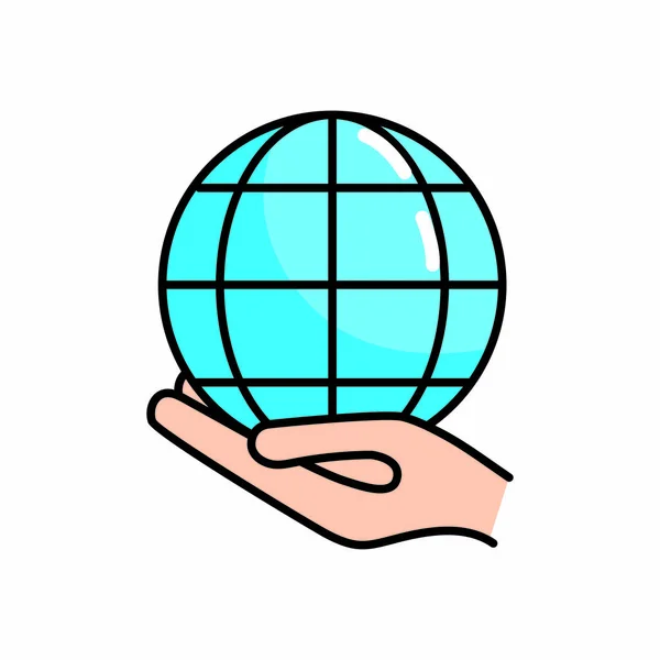 Isolated global sphere design — Stock Vector