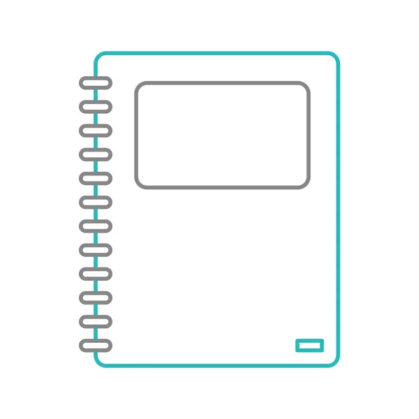 Design de notebook isolado —  Vetores de Stock