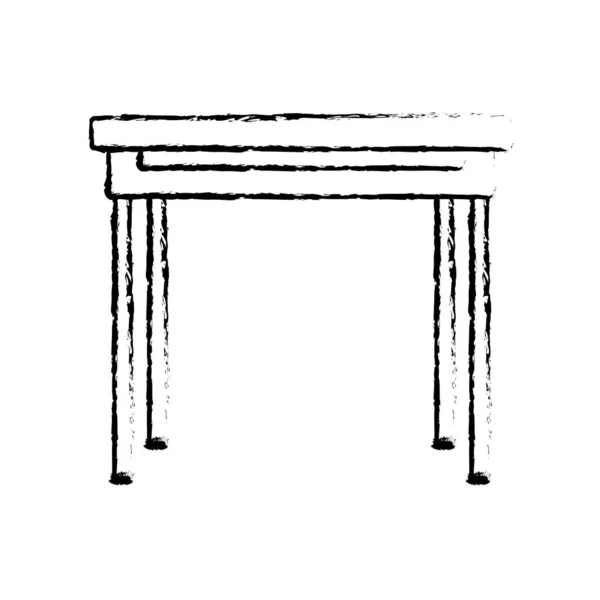 Изолированный дизайн стола — стоковый вектор