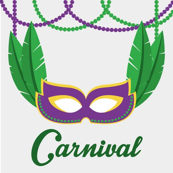 Σχεδιασμός καρναβαλιού Mardi Gras — Διανυσματικό Αρχείο