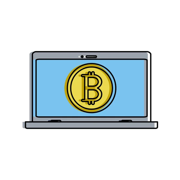 Conception de commerce Bitcoin — Image vectorielle