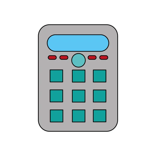 Diseño de calculadora aislada — Vector de stock