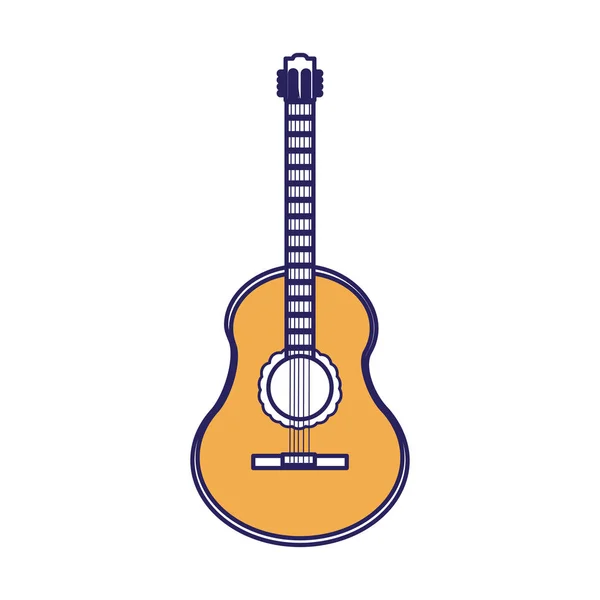 Guitar Instrument Music Sound Theme Isolated Design Vector Illustration — Stock Vector