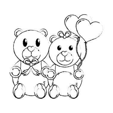 Oyuncak ayı çift tasarımı