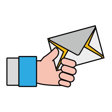 adam el ile e-posta mesaj