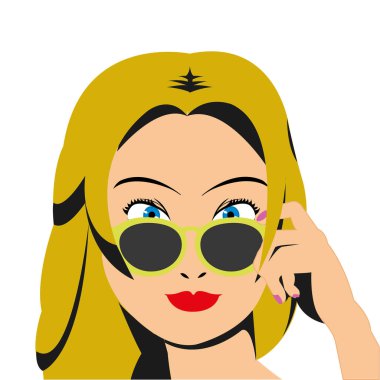 Retro kadın tasarım