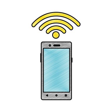 Smartphone aygıt becerikli alet ve teknoloji Tema izole tasarım vektör çizim