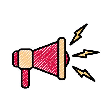 rendelenmiş megafon ses sesli mesaj iletişim