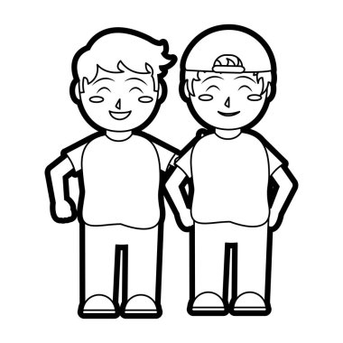 Çocuklar tasarım karikatür