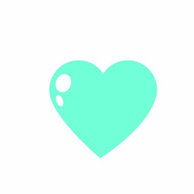 Kalp şekli simgesi aşk tutku ve romantik Tema izole tasarım vektör çizim