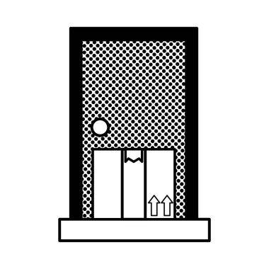 paket hizmet sunumu kapıda kargo doku doldurma