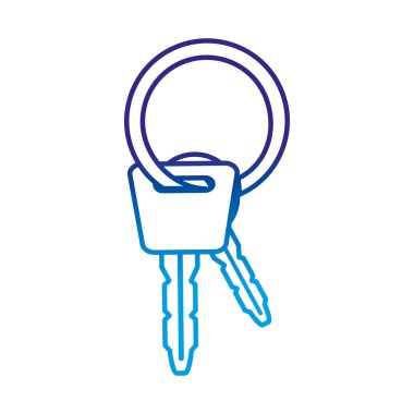 bozulmuş çizgi araba anahtarları nesnesi için güvenlik sistemi