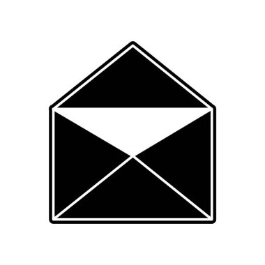 E-posta mektup ve mesaj Tema izole tasarım vektör çizim zarf