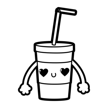 Soda içki içecek ve cola Tema izole tasarım vektör çizim