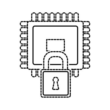 İşlemci aygıtı becerikli alet ve teknoloji Tema izole tasarım vektör çizim