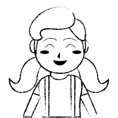 Kız çizgi film tasarım