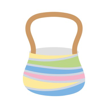 renkli ahşap sepet tatil kutlaması için engel