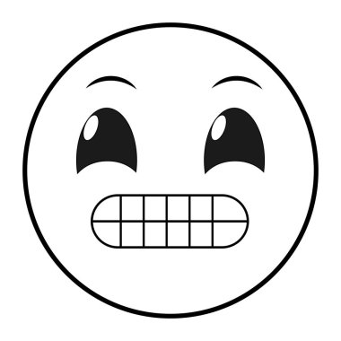 çizgi ups yüz jest emoji ifade