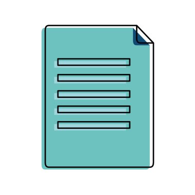 İzole belge tasarımı