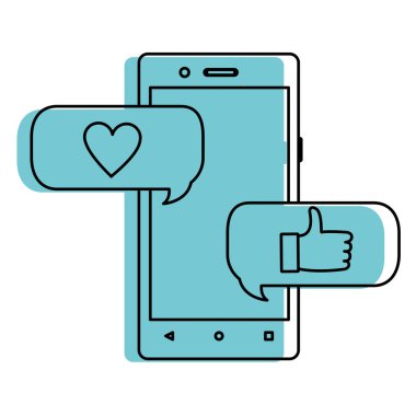 Smartphone aygıt becerikli alet ve teknoloji Tema izole tasarım vektör çizim