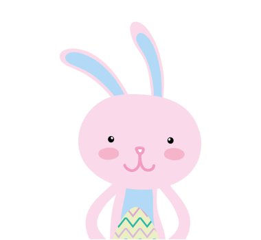 renkli tavşan hayvanla yumurta Paskalya kutlamaları