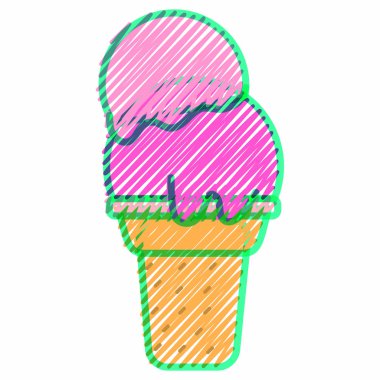 İzole dondurma tasarım