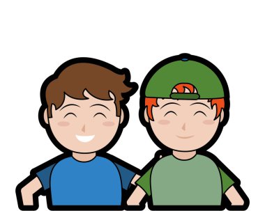 Çocuklar çizgi film tasarım