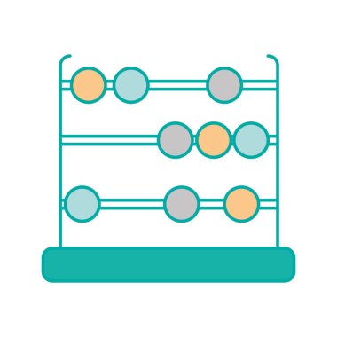 İzole abacus tasarım
