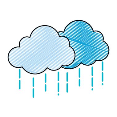 Hava gökyüzüne yağmur rendelenmiş doğa bulut