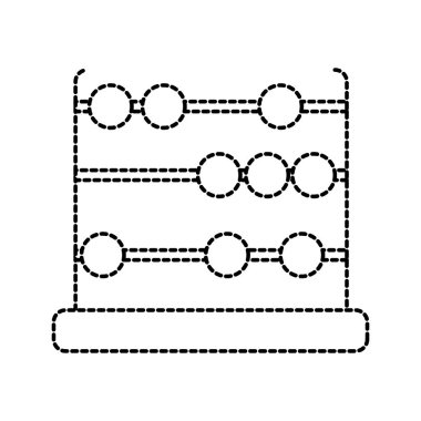 İzole abacus tasarım