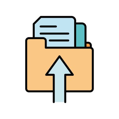 çizgi rengi dosya klasörü belge kağıt yükleme