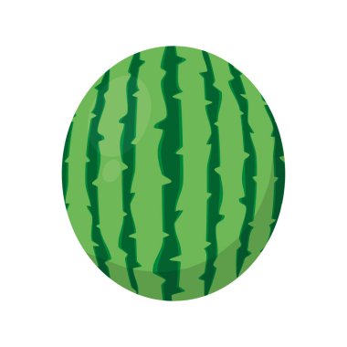 Karpuz meyve sağlıklı ve organik gıda Tema izole tasarım vektör çizim