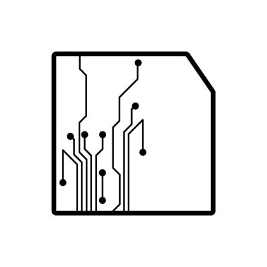 İşlemci aygıtı becerikli alet ve teknoloji Tema izole tasarım vektör çizim