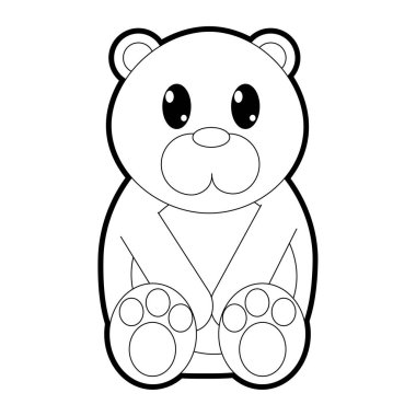 Anahat ayı sevimli vahşi hayvan karakter