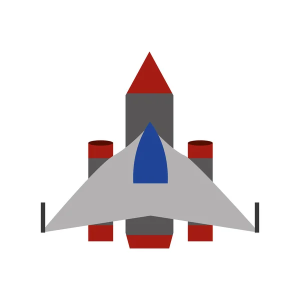 Isolierte Flugzeugkonstruktion — Stockvektor