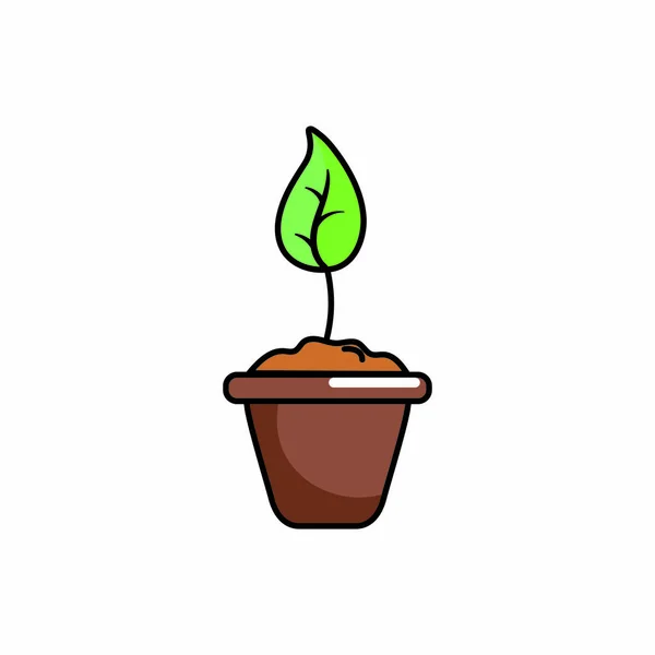 Diseño de planta aislada — Vector de stock